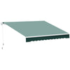Polyester Manual Retractable Awning 250cm Wide x 237cm Depth - Velmora