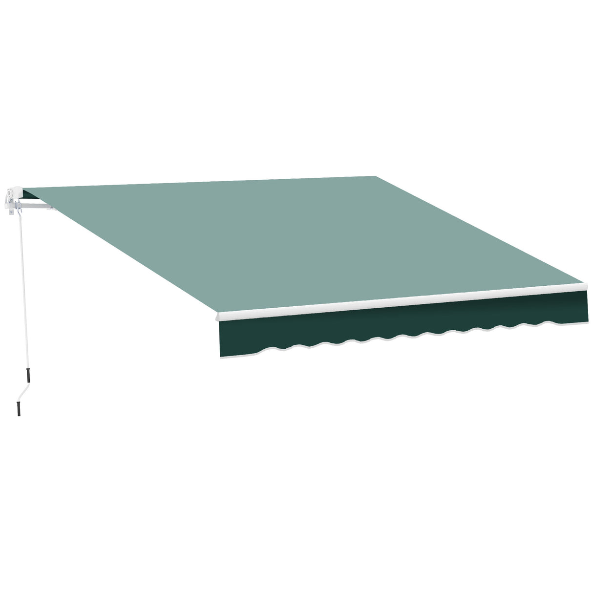 Polyester Manual Retractable Awning 250cm Wide x 237cm Depth - Velmora