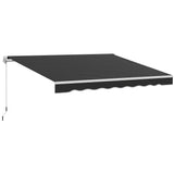 Polyester Manual Retractable Awning 250cm Wide x 237cm Depth - Velmora