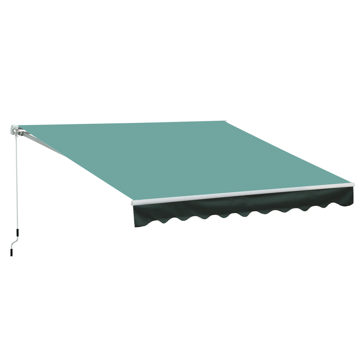 Polyester Manual Retractable Awning 295cm Wide x 250cm Depth - Velmora