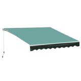 Polyester Manual Retractable Awning 295cm Wide x 250cm Depth - Velmora