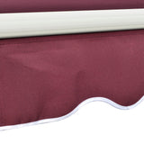Polyester Manual Retractable Awning 295cm Wide x 250cm Depth - Velmora