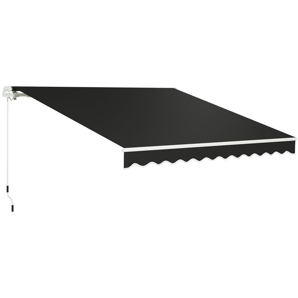 Polyester Manual Retractable Awning 295cm Wide x 250cm Depth - Velmora