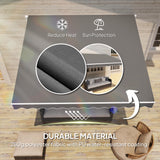 Polyester Manual Retractable Awning 295cm Wide x 250cm Depth - Velmora