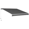 Polyester Manual Retractable Awning 295cm Wide x 250cm Depth - Velmora