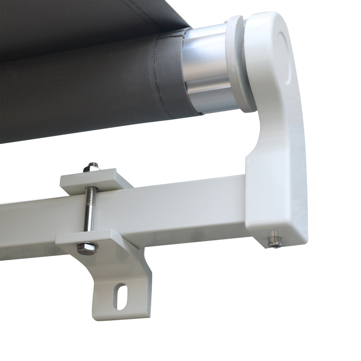 Polyester Manual Retractable Awning 395cm Wide x 300cm Depth - Velmora