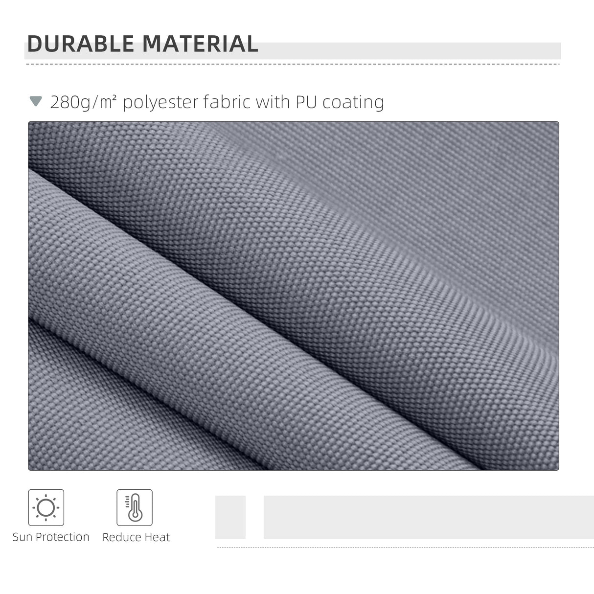 Polyester Manual Retractable Awning 395cm Wide x 300cm Depth - Velmora