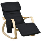 Polyester Recliner Chair 67cm Wide With Footrest - Velmora