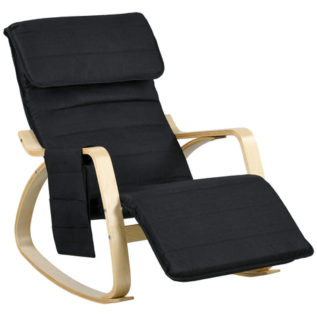 Polyester Recliner Chair 67cm Wide With Footrest - Velmora