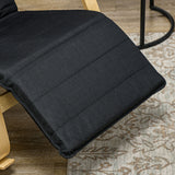 Polyester Recliner Chair 67cm Wide With Footrest - Velmora