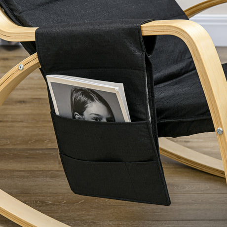 Polyester Recliner Chair 67cm Wide With Footrest - Velmora