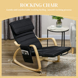 Polyester Recliner Chair 67cm Wide With Footrest - Velmora