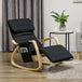Polyester Recliner Chair 67cm Wide With Footrest - Velmora