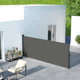 Polyester Retractable Side Awning 160cm High x 400cm Wide - Velmora