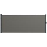 Polyester Retractable Side Awning 160cm High x 400cm Wide - Velmora