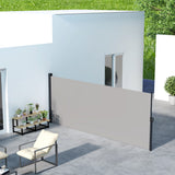 Polyester Retractable Side Awning 180cm High x 400cm Wide - Velmora