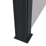 Polyester Retractable Side Awning 180cm High x 400cm Wide - Velmora