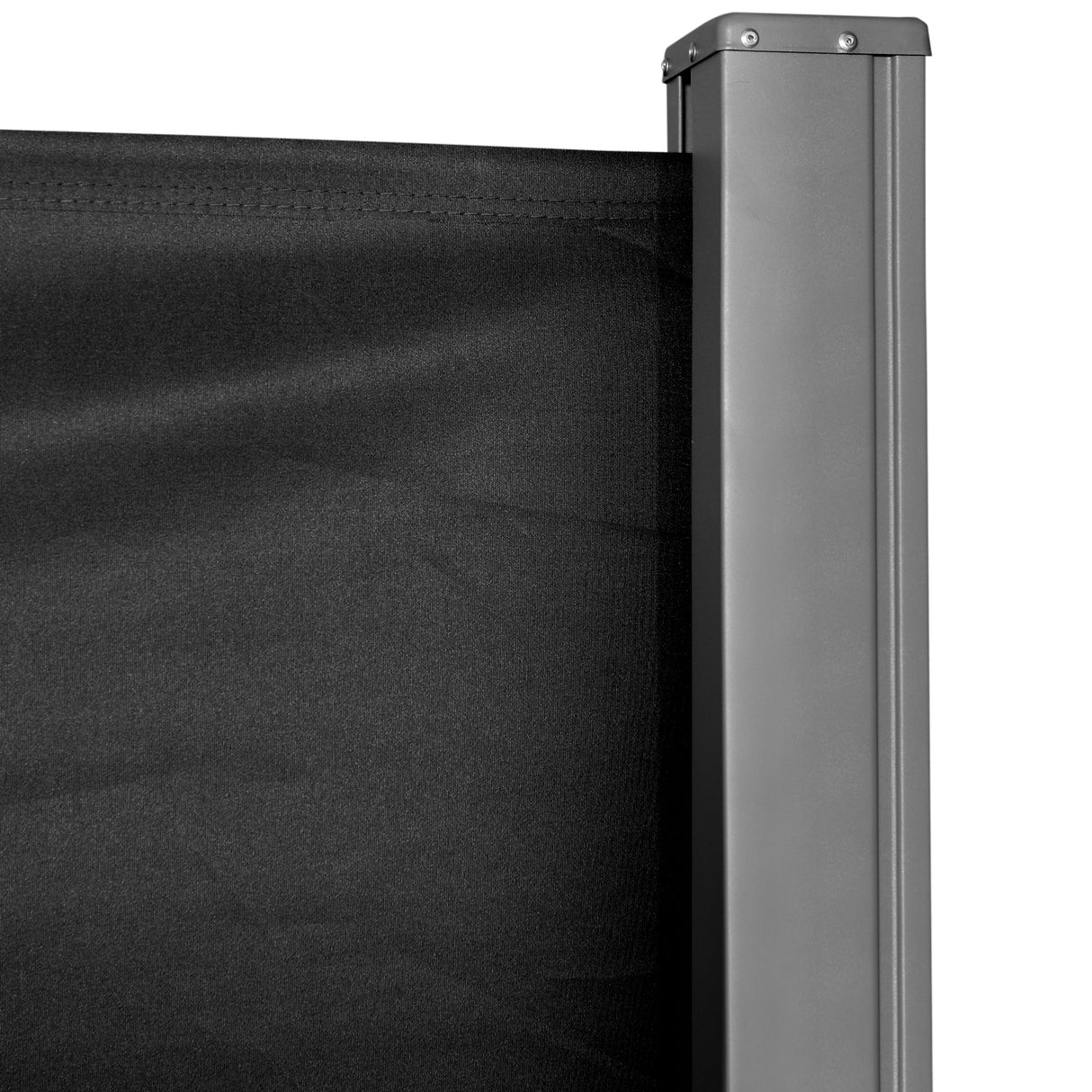 Polyester Retractable Sun Side Awning Screen Fence 160cm High x 300cm Wide - Velmora