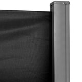 Polyester Retractable Sun Side Awning Screen Fence 160cm High x 300cm Wide - Velmora