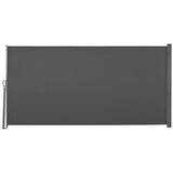 Polyester Retractable Sun Side Awning Screen Fence 160cm High x 300cm Wide - Velmora