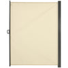 Polyester Retractable Sun Side Awning Screen Fence 200cm High x 300cm Wide - Velmora
