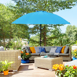 Polyester Shanghai Tilting Parasol Umbrella 250cm Diameter - Velmora