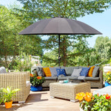 Polyester Shanghai Tilting Parasol Umbrella 250cm Diameter - Velmora