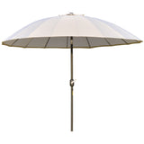 Polyester Shanghai Tilting Parasol Umbrella 250cm Diameter - Velmora