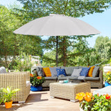 Polyester Shanghai Tilting Parasol Umbrella 250cm Diameter - Velmora