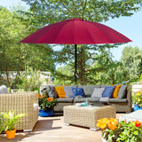 Polyester Shanghai Tilting Parasol Umbrella 250cm Diameter - Velmora