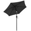 Polyester Tilting Parasol Umbrella 196cm Diameter - Velmora