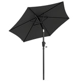 Polyester Tilting Parasol Umbrella 196cm Diameter - Velmora
