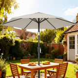 Polyester Tilting Parasol Umbrella 196cm Diameter - Velmora