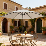 Polyester Tilting Parasol Umbrella 196cm Diameter - Velmora