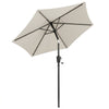 Polyester Tilting Parasol Umbrella 196cm Diameter - Velmora
