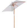 Polyester Tilting Parasol Umbrella 200cm Width x 150cm Depth - Velmora