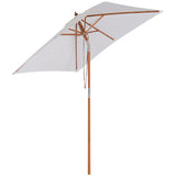Polyester Tilting Parasol Umbrella 200cm Width x 150cm Depth - Velmora