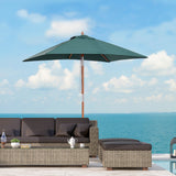 Polyester Tilting Parasol Umbrella 200cm Width x 150cm Depth - Velmora