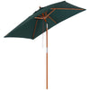Polyester Tilting Parasol Umbrella 200cm Width x 150cm Depth - Velmora