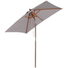 Polyester Tilting Parasol Umbrella 200cm Width x 150cm Depth - Velmora