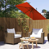 Polyester Tilting Parasol Umbrella 200cm Width x 150cm Depth - Velmora