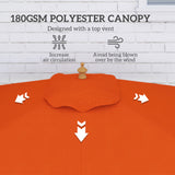 Polyester Tilting Parasol Umbrella 200cm Width x 150cm Depth - Velmora