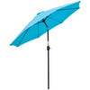 Polyester Tilting Parasol Umbrella 263cm Diameter - Velmora