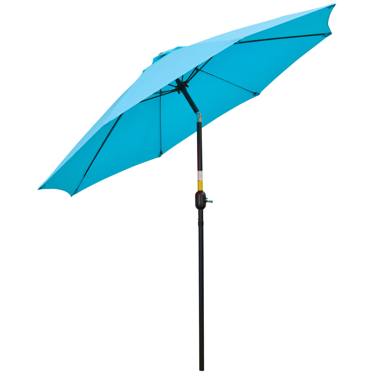 Polyester Tilting Parasol Umbrella 263cm Diameter - Velmora
