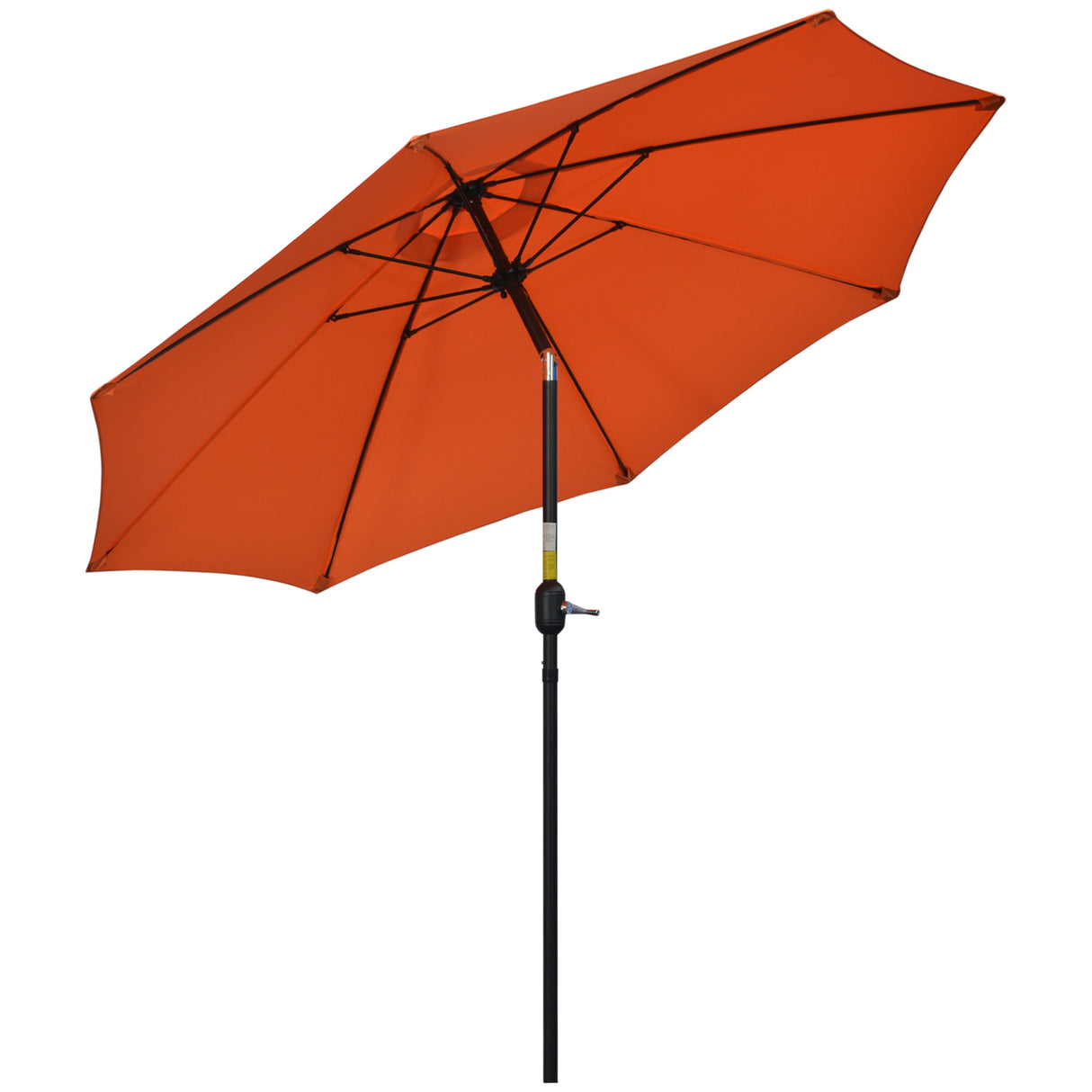 Polyester Tilting Parasol Umbrella 263cm Diameter - Velmora