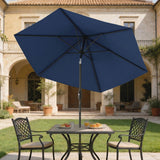 Polyester Tilting Parasol Umbrella 264cm Diameter x 238 High - Velmora