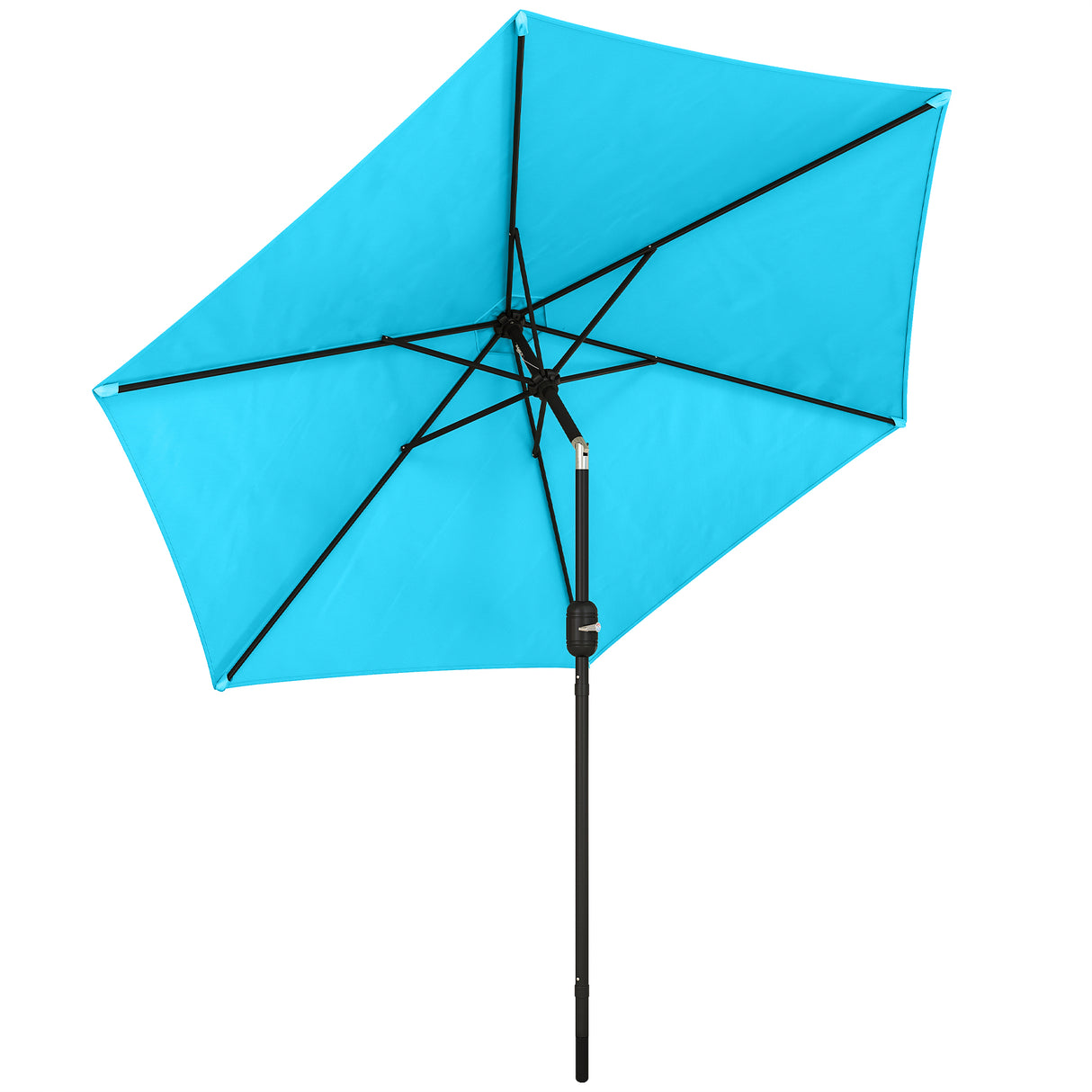 Polyester Tilting Parasol Umbrella 265cm Diameter - Velmora