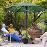 Polyester Tilting Parasol Umbrella 265cm Diameter - Velmora