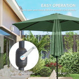 Polyester Tilting Parasol Umbrella 265cm Diameter - Velmora