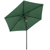 Polyester Tilting Parasol Umbrella 265cm Diameter - Velmora